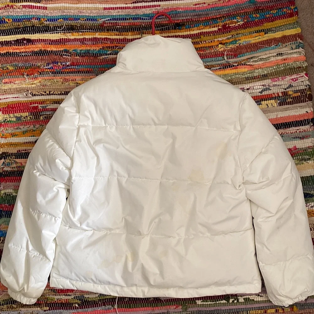 forever 21 all white bubble coat - Picture 3 of 3